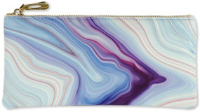 Blue Agate Pencil Pouch, 9781441327598