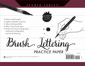 BRUSH LETTERING PRACTICE PAD by , 9781441329080