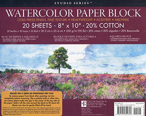 STUDIO SERIES WATERCOLOR PAPER BLK by , 9781441324818
