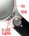 3 LED Hand-Held Magnifier by , 9781441332813