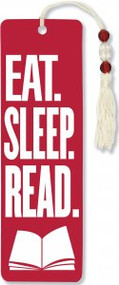 Eat, Sleep, Read Beaded Bookmark by , 9781441316776