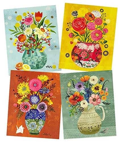 ART PRINTS FLORAL VASES by , 9781441326560