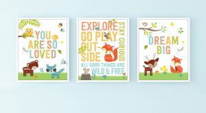 Woodland Friends (3-piece) Art Prints by , 9781441325549