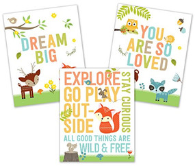 ART PRINTS WOODLAND FRIENDS by , 9781441325549