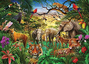 PUZZLE JUNGLE LIFE by , 9781441330574