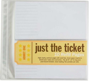 JUST THE TICKET REFILL-SHEETS 10PK by , 9781441306074