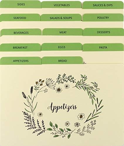 RECIPE CARD DIVIDERS (24 PACK) by , 9781441334602