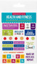 Essentials Health & Fitness Planner Stickers by , 9781441331953