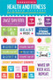 Essentials Health & Fitness Planner Stickers by , 9781441331953