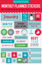 Essentials Monthly Planner Stickers by , 9781441330765