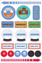 Essentials Travel Planner Stickers (set of 200+ stickers) by , 9781441327864