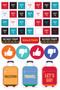 Essentials Travel Planner Stickers (set of 200+ stickers) by , 9781441327864