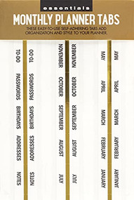 MONTHLY PLANNER TABS by , 9781441334732