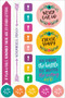 Essentials Wake Up. Kick Ass. Planner Stickers by , 9781441328717