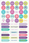 Essentials Bible Weekly Planner Stickers by , 9781441329974