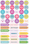 Essentials Weekly Planner Stickers (set of 575 stickers) by , 9781441324092