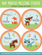 Woodland Friends Baby's Monthly Milestone Stickers by , 9781441321381