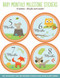 Woodland Friends Baby's Monthly Milestone Stickers by , 9781441321381