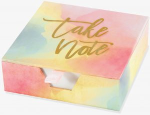 Watercolor Sunset Desk Notes by , 9781441328243