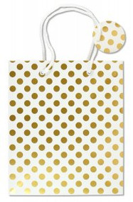 Gold Dots Gift Bag by , 9781441323866