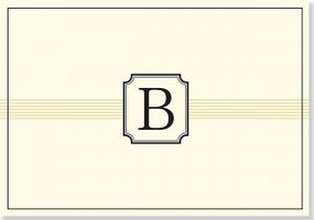 Monogram Note Cards: B by , 9781441316387