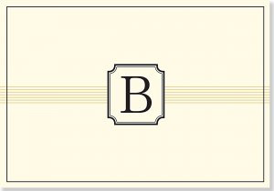 Monogram Note Cards: B by , 9781441316387