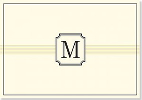 Monogram Note Cards: M by , 9781441316493