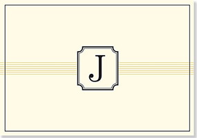 NOTE CARD: J MONOGRAM by , 9781441316462