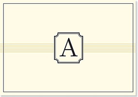NOTE CARD: A MONOGRAM by , 9781441316370