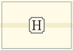 NOTE CARD: H MONOGRAM by , 9781441316448
