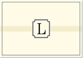 NOTE CARD: L MONOGRAM by , 9781441316486