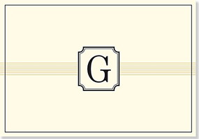NOTE CARD: G MONOGRAM by , 9781441316431