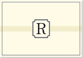 NOTE CARD: R MONOGRAM by , 9781441316530
