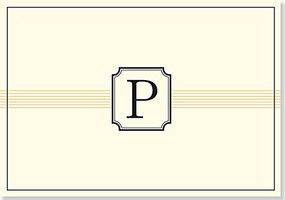 NOTE CARD: P MONOGRAM by , 9781441316523