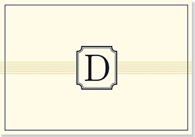 NOTE CARD: D MONOGRAM by , 9781441316400