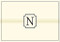 NOTE CARD: N MONOGRAM by , 9781441316509