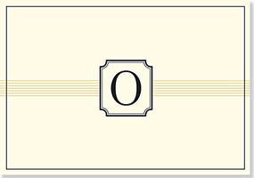 NOTE CARD: O MONOGRAM by , 9781441316516