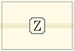 NOTE CARD: Z MONOGRAM by , 9781441316592
