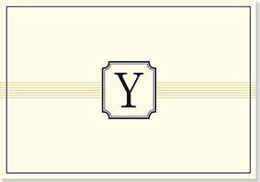 NOTE CARD: Y MONOGRAM by , 9781441316585
