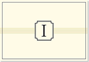 NOTE CARD: I MONOGRAM by , 9781441316455