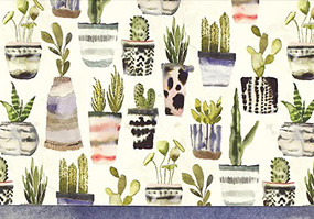 NOTE CARD WATERCOLOR SUCCULENTS by , 9781441326584