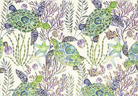 NOTE CARD SEA TURTLES by , 9781441332714