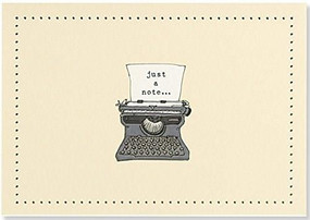 NOTE CARD TYPEWRITER by , 9781441313614