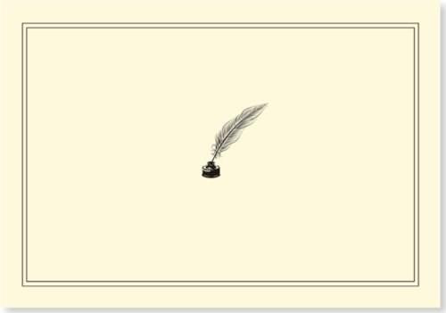 NOTE CARD QUILL PEN & INK by , 9781441308085