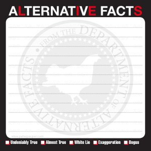 MESSAGE PAD ALTERNATIVE FACTS, 9781441322968