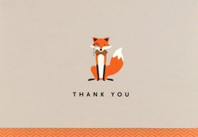 Dapper Fox Thank You Notes by , 9781441319715