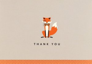 Dapper Fox Thank You Notes by , 9781441319715