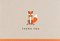 Dapper Fox Thank You Notes by , 9781441319715