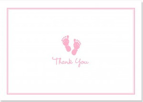 Baby Steps Pink Thank You Notes by , 9781441318954