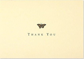 TY NOTE GOLD BUTTERFLY by , 9781593591083